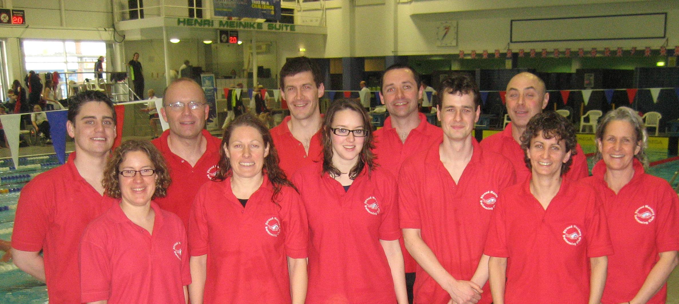 Back: Joe Lewis, Mark Partridge, Andy Tarr, Bob Wilson, Danny Baker Front: Jessica Wooddisse, Lorraine Savagar, Elaine Lewis, William Lee, Jo Green, Nikki Gaunt