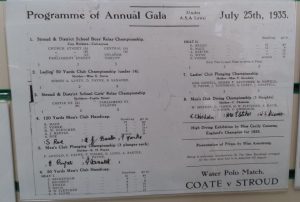 Stroud Swimming Club Gala 1935